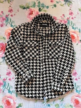 Style Wear Undercut Houndstooth Jacket